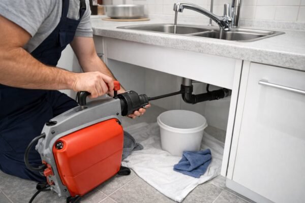 تسليك صرف المطبخ بماكينة احترافية في العديلية