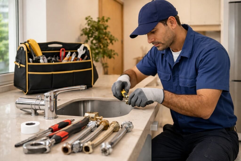 فني صحي العقيلة بالكويت