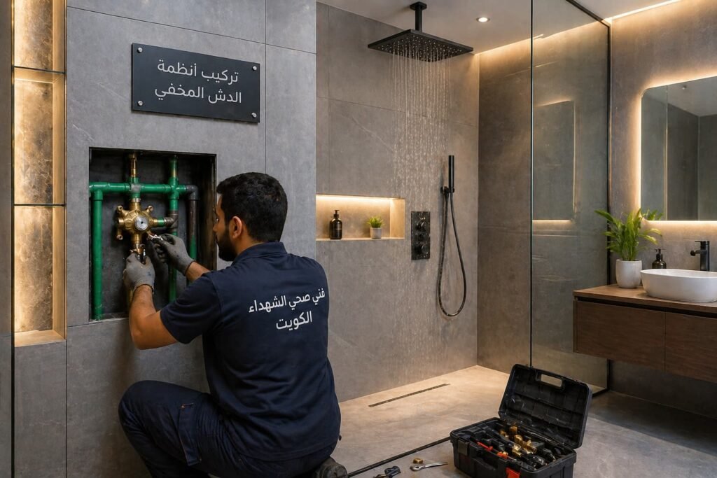 فني صحي الشهداء بالكويت تيركب دش مخفي