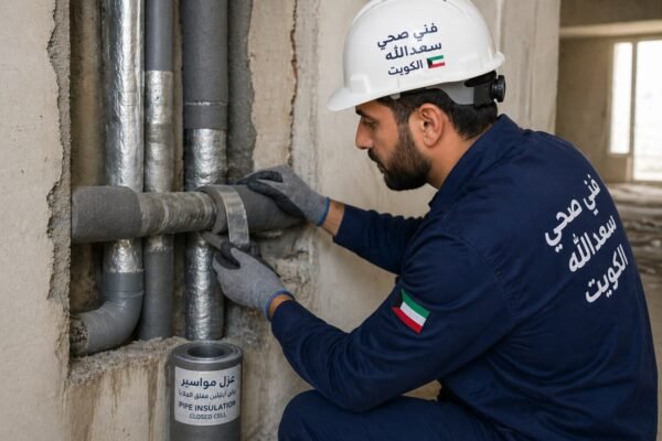 عزل مواسير صرف داخل الجدار