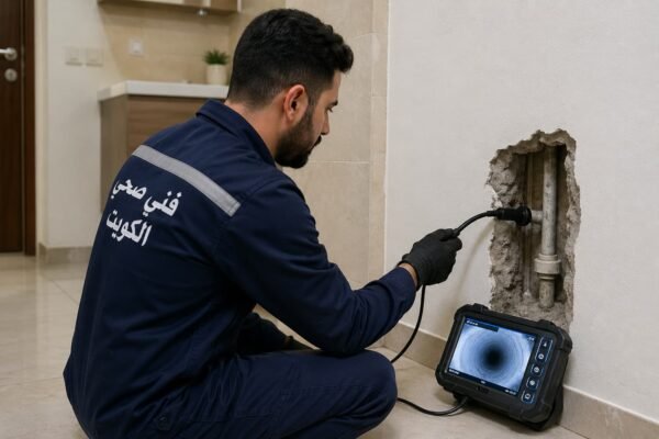 فحص مواسير داخل الجدار