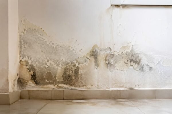 ظهور رطوبة وتسرب مياه على جدار داخلي