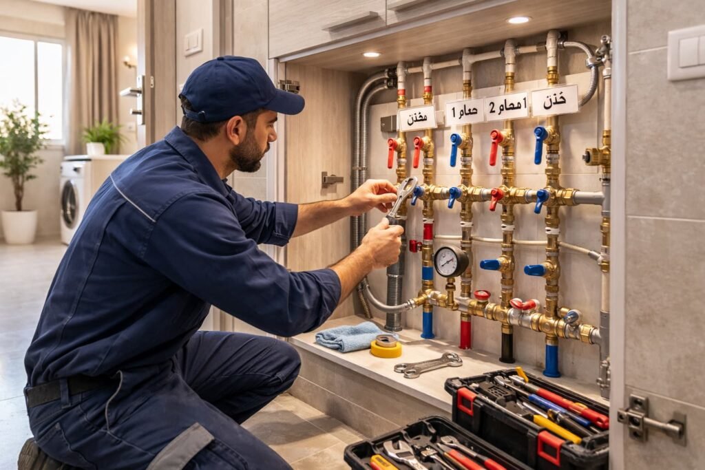 فني صحي عبدالله المبارك