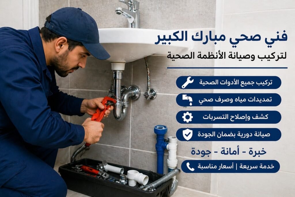 فني صحي مبارك الكبير خدمات سباكة