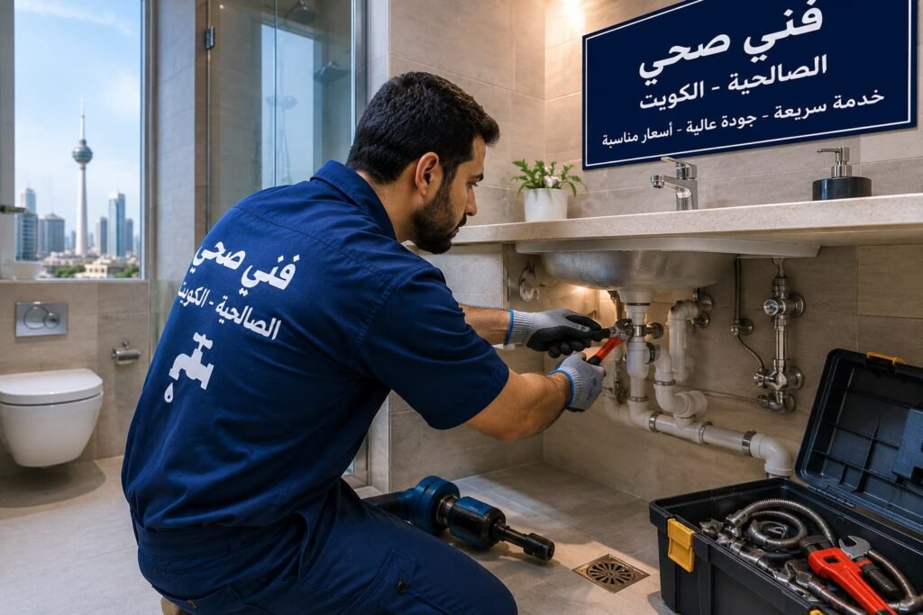 فني صحي الصالحية بالكويت لخدمات السباكة والصيانة