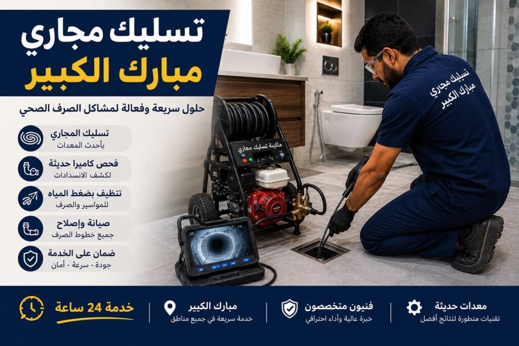 تسليك مجاري مبارك الكبير