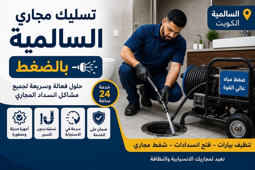 تسليك مجاري السالمية بالضغط