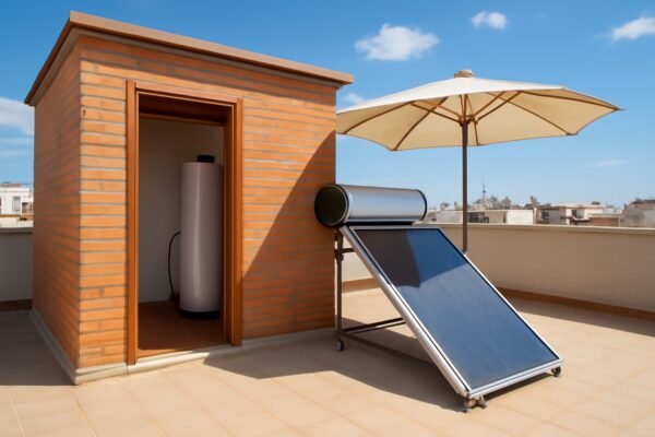 سخان مركزي يعمل بالطاقة الشمسية