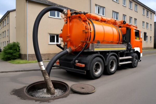 شاحنة تنكر سحب مجاري بالكويت