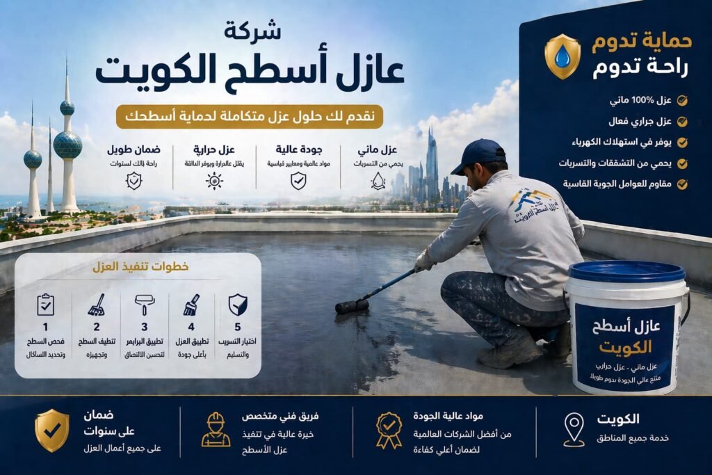 شركة عازل أسطح الكويت تقدم العزل الاحترافي