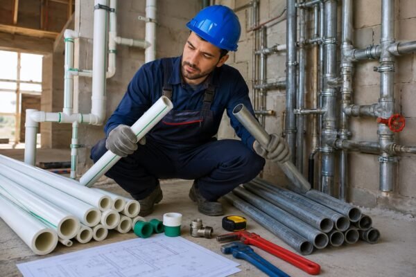 مقارنة بين المواسير البلاستيكية والمعدنية